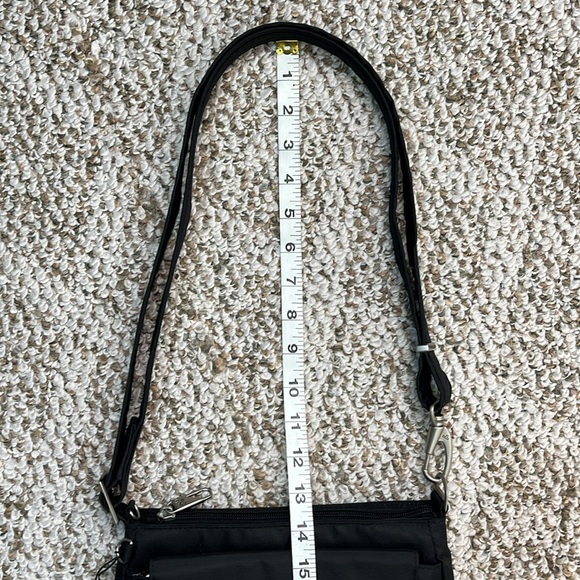 TRAVELON CROSSBODY Travel Black Anti-Theft Classic Mini Shoulder Bag NWT - Picture 17 of 17